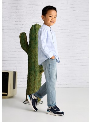 04-10 Yaş Arası Gri-Mavi Mayoral Kot Pantolon - Gri-Mavi