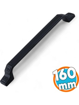 Metal Kulp 160 mm Mutfak Dolap Çekmece Mobilya Dolabı Kapak Kulpları Kulb 16 cm Mat Siyah Renk