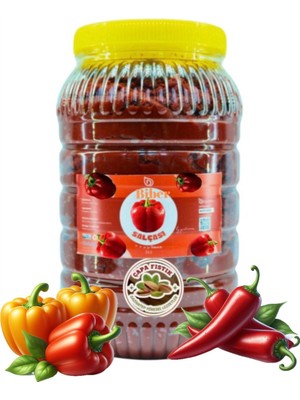 Çapa Fıstık Biber Salçası (Acı) Ev Yapımı Güneşte Kuruma