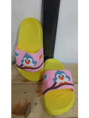 Gezer Yeni Sezon Kuş Figürlü Rahat Enjeksiyon Taban Kız Çocuk Yazlık Terlik