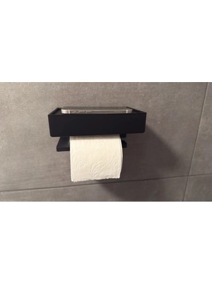 Telefon Koyma Bölmeli Tuvalet Kağıdı Tutucu