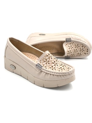 Prego (Oc Shoes) Poli Hafif Taban Günlük Kadın Ayakkabı Bej