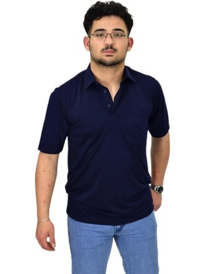 Erkek Büyük Beden Gömlek Yaka Tişört T6065 BGL-ST04540