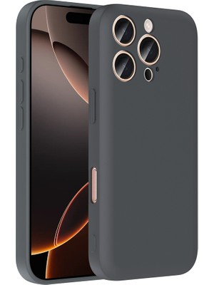 İ She iPhone 16 Pro Max Kılıf Gizli Kart Bölmeli ve Kamera Korumalı Katro Premium Silikon Kapak