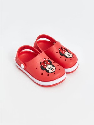 Shougo Ortopedik Tabanlı Kız Çocuk Terliği Işıklı Mickey Desenli Eva Malzemeden Plaj Kullanımı İçin