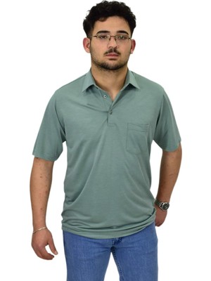 Erkek Gömlek Yaka Tişört T6064 BGL-ST04541