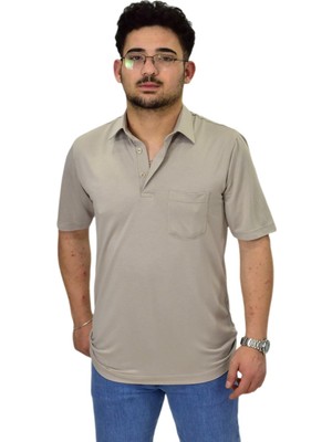 Erkek Gömlek Yaka Tişört T6064 BGL-ST04541