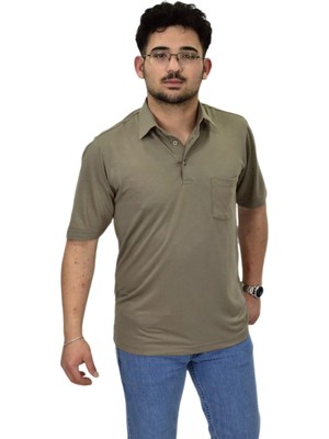 Erkek Gömlek Yaka Tişört T6064 BGL-ST04541