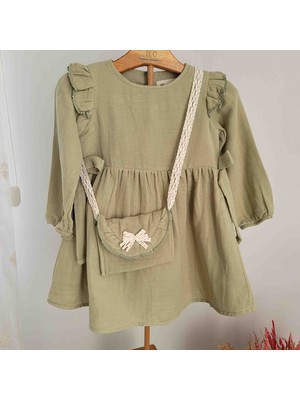 Müslin Kız Çocuk Elbise