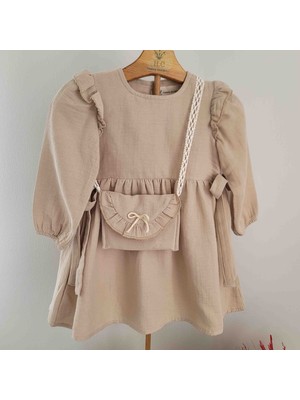 Müslin Kız Çocuk Elbise