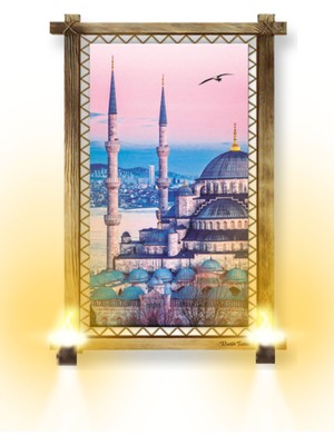 Miyrem Rustik,ledli Kanvas Tablo  Istanbul Camii K