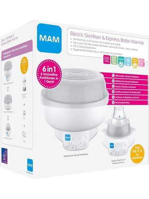 Mam 6'sı 1 Arada Sterilizatör ve Ekspres Mama Isıtıcı, Biberon ve Aksesuar Seti