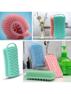 Kendiliğinden Askılı Peeling ve Masaj Etkili Silikon Banyo Vücut Fırçası - 1 Adet