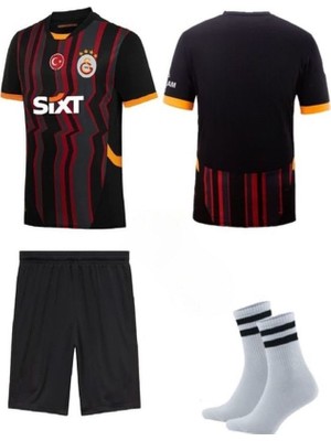 2024/2025 Sezon Isimsiz   Siyah Alternatif Yeni Sezon Çocuk Futbol Forması