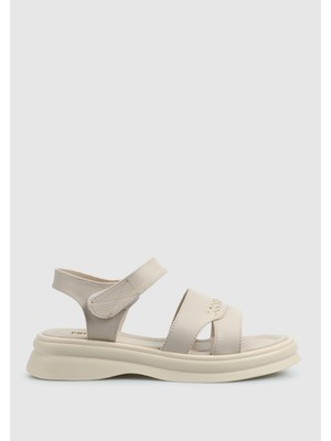 ProvoQ Bej Kadın Düz Sandalet