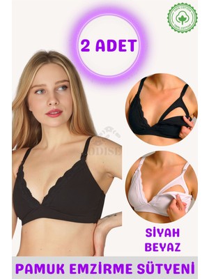 Organik Pamuklu Emzirme Sütyeni 2 Adet - Organic Cotton Nursing Bra 2 Pack