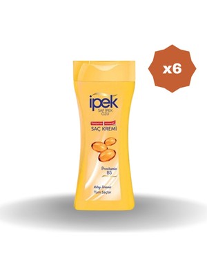 Ipek Tüm Saçlar Için Pro Vitamin B5 Saç Kremi 480 ml - (6 Adet)