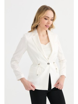 Beli Bağlamalı Erkek Yaka Ceket