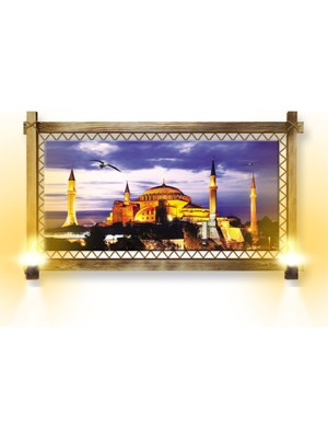 Miyrem Rustik,ledli Kanvas Tablo  Camii K