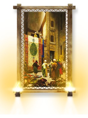 Miyrem Rustik,ledli Kanvas Tablo  Acem Halı Pazarı O