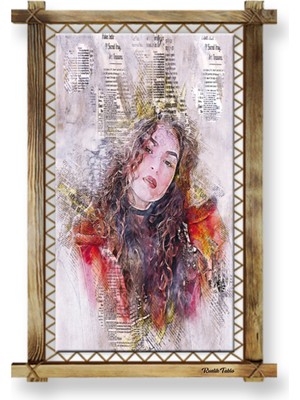 Miyrem Rustik,ledli Kanvas Tablo  Eyfel Kulesi Modern