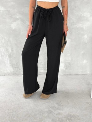 Janes Ayrobin Oversize Pantalon - Siyah