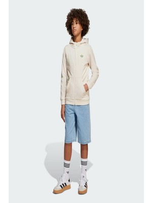 adidas Unisex Çocuk  Beyaz  Sweatshirt GFX FZ HOODIE JZ9932