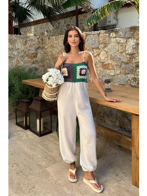 Jasmin Süzüneli Keten Tulum 1280-08