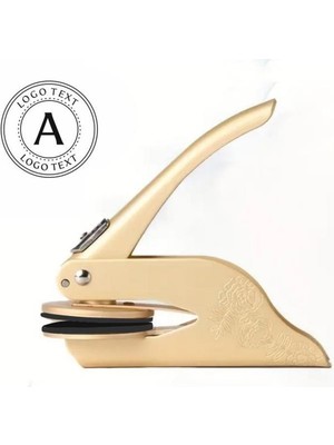 Soğuk Mühür Kabartma Damga Çelik Baskı Presi Desenli Gold