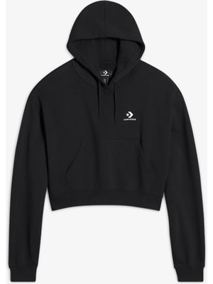 Converse Chuck Taylor Boxy Kadın Siyah Kapüşonlu Sweatshirt