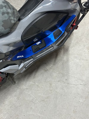 İdragon Mavi Alüminyum Paspas Jet x 125 SYM Uyumlu Motosiklet Aksesuarı Kolay Kurulum Özelliği