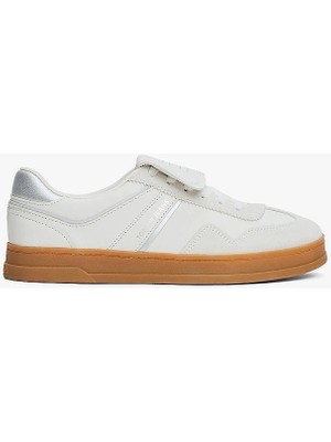 Tommy Hilfger Kadın Metalik  Deri Sneaker