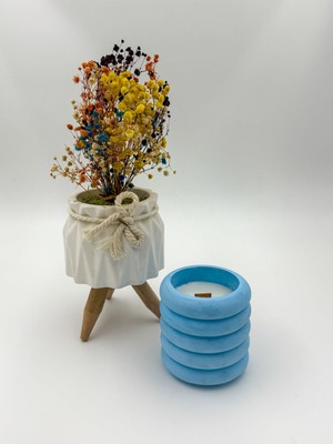 Yasemin Kokulu Mum, Soya Wax Doğal Dekoratif Mum