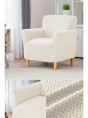 Hansarayhome Hansaray Tuğla Koltuk Kılıfı Tekli Bir Kişillık Koltuk Örtüsü Yıkanabilir Yüksek Kaliteli