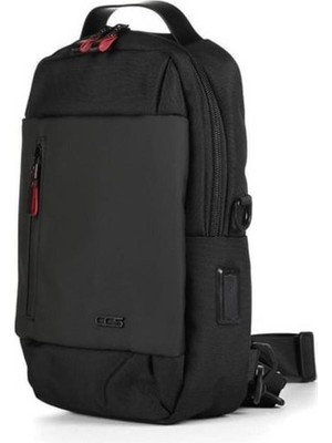 Ççs London 31289 Çapraz Sırt Ve Göğüs Çantası Siyah