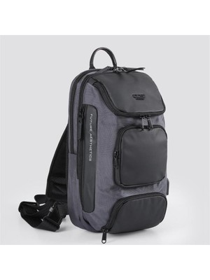 Ççs 51461 Tek Omuz Askılı Sırt Ve Göğüs Çantası Gri