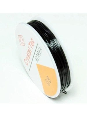 Yiğit Aksesuar Esnek Siyah Misina Lastik İp 0.8 Mm 5 Metre