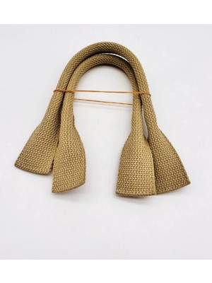 Angel Çanta Aksesuar Pamuklu Kolon Kısa Pelikan Model Küf Yeşili Renk Çanta Sapı