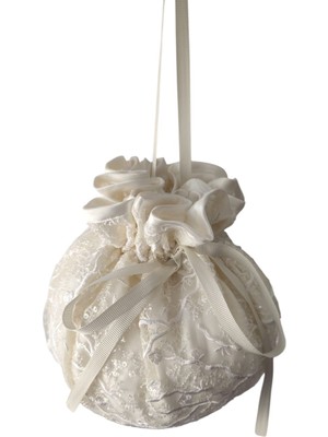 Moda Nur , Gelin Kına Takı Kesesi,takı Çantası,kırık Beyaz Renk, Gelin Takı Kesesi