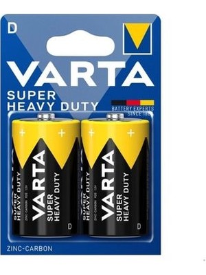 Varta Superlife / Super Heavy Duty D Büyük Boy Pil 2'li Paket (Blister)