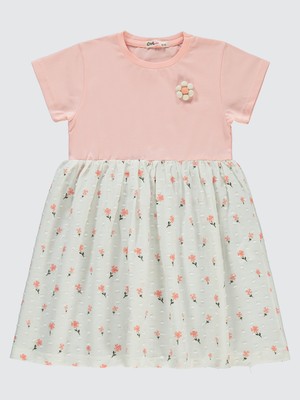 Civil Girls Kız Çocuk Elbise 6-9 Yaş Pembe