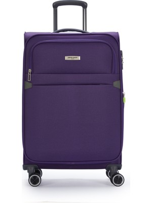 Pierre Cardin 6000 Orta Boy Ultra Light Hafif Lüx Kumaş Tekerlekli Valiz