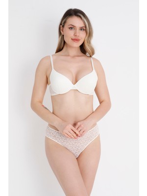 Loya Ekru Nirvana Destekli Tek Sütyen