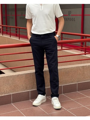 Erkek, Slim Fit, Casual-Günlük, Keten dokuma, Pamuklu, Mevsimlik Pantolon 301