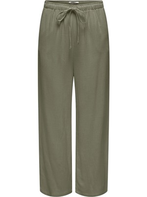 Only Onlsiesta Belden Bağlamalı Cepli Keten Karışımlı Pantolon Bayan Pantolon 15322263