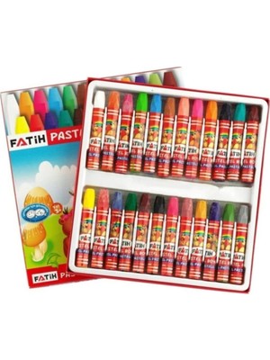 Fatih 24 Renk King Size Kutulu Pastel Boya Seti ile Yaratıcı Projeler İçin Renk Seçenekleri