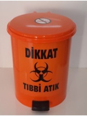 Tıbbi Atık Kovası 25 Lt Pedallı