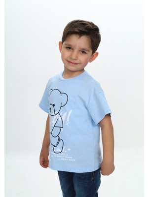 Toontoy Erkek Çocuk Ayıcık Baskılı Tişört