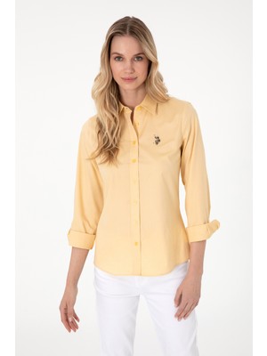U.s. Polo Assn. Kadın Koyu Sarı Gömlek Basic 50295710-VR094