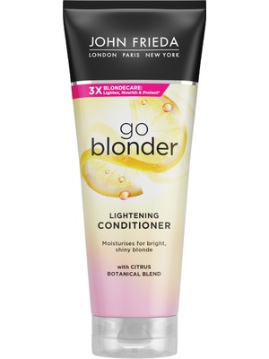 John Frieda Sarı Saçlar İçin Işıltı ve Parlaklık Sağlayan Saç Bakım Kremi 250 ml – Canlı ve Yumuşak Görünüm